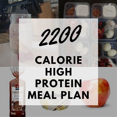 2200 Calorie Meal Plan [dietitian Developed] High Protein