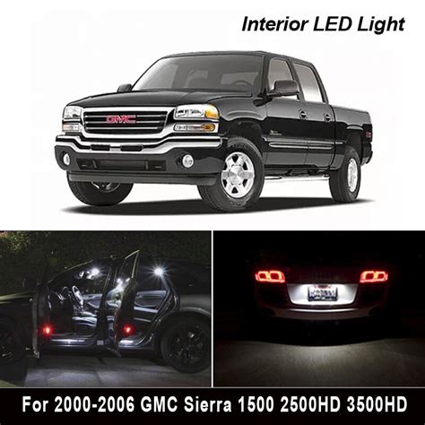 Pces Xenon Branco L Mpadas Led Interior Kit Para Gmc