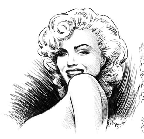 Marilyn Monroe Pencil Drawing