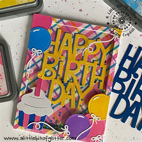 Happy Birthday Shaker Card Project Idea