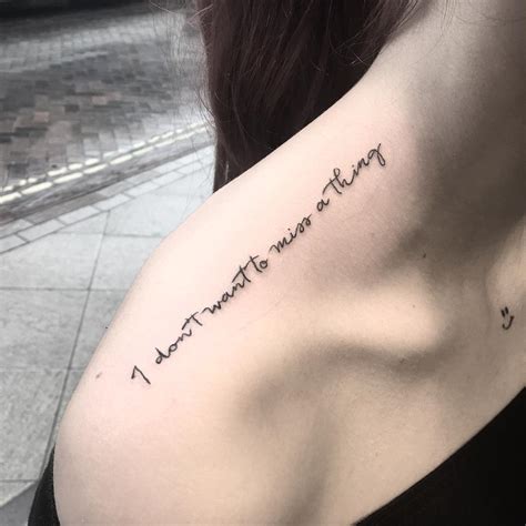 Lyrics Tattoos 40 Stunning Lyrics Tattoo Designs ⋆ Brasslook