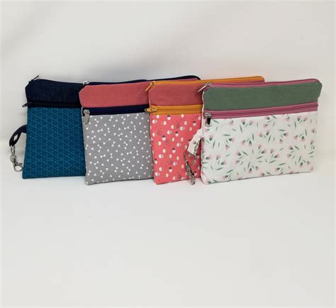 Double Zip Pouch Tutorial Pdf Sewing Pattern English And Etsy