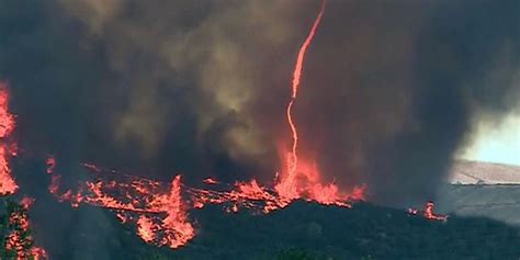 Winds Wildfire Spawn Firenado In Southern California Fox News Video