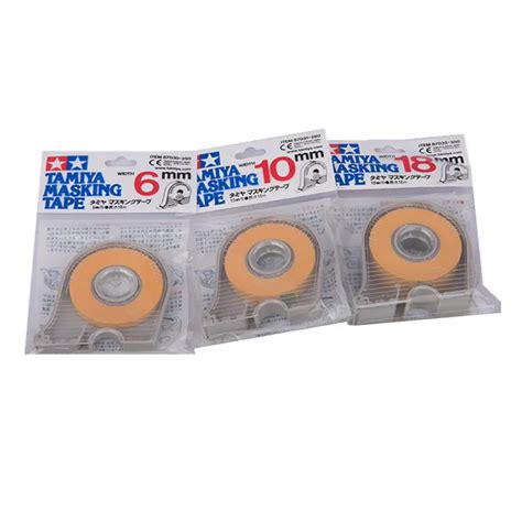 Tamiya Masking Tape 6mm 10mm 18mm With Dispensers 3 Rolls 87030 87031