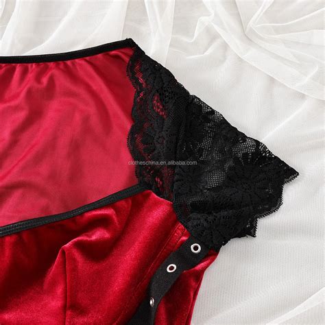 Chuangerm Oem Hot Selling Lingerie Sexy Women S Velvet Lace Thin Sexy