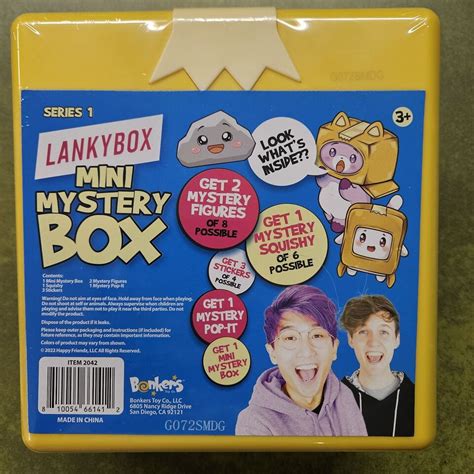 LANKYBOX MINI BOX SERIES 1 MYSTERY FIGURES SQUISHY POP IT STICKERS