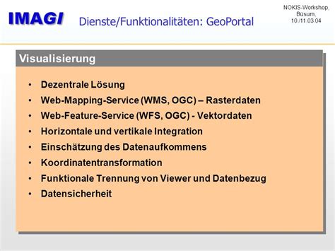 Geomis Bund Und Geoportal Bund Stand Und Weiterentwicklung J Rgen