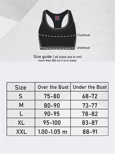 Check The Sports Bra Size Chart For Perfect Measurement And Fit Lovable India