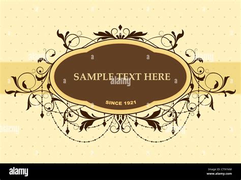 Vintage Label Vector Illustration Stock Photo Alamy