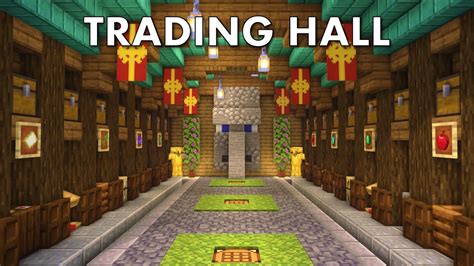 Minecraft How To Build A Villager Trading Hall Tutorial In 2024