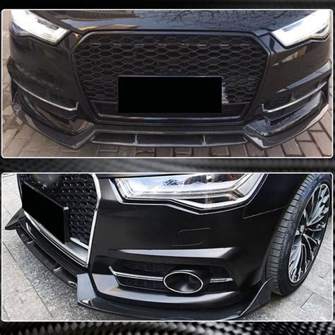 Audi S6 A6 Sline C75 Carbon Fiber Front Lip Spoiler Exterior Mods