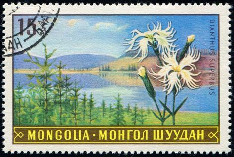 Mongolia Circa Stamp Mongol Mongo Printed By Mongolia Shows