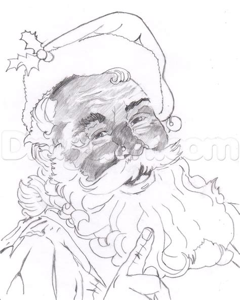 53 Best Pencil Drawings Of Santa With New Drawing Ideas Coloring