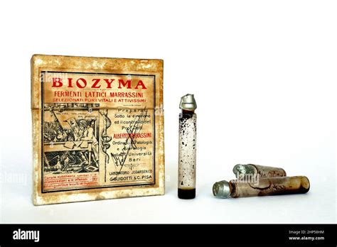 Vintage 1925 Biozima Latic Acid Bacteria Probiotic By Doctor Alberto