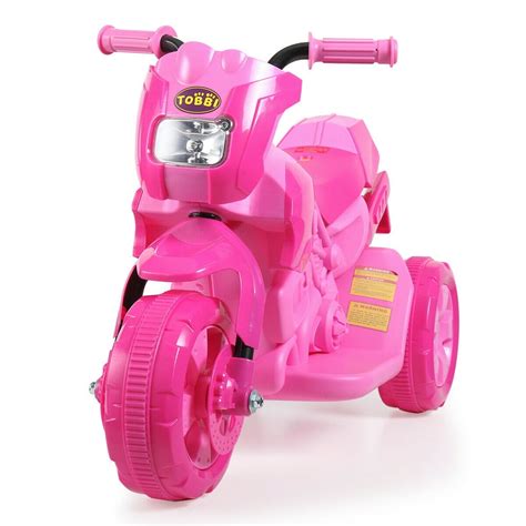 Topcobe Kids Ride on Car, 3 Wheel Motorcycle for Girls Boy, Children 6V Electric Battery Powered ...