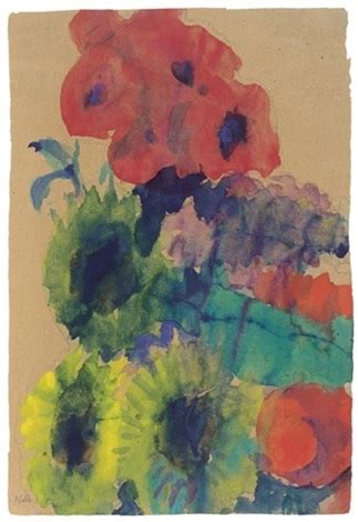 Sonnenblumen Und Rote Bl Ten By Emil Nolde On Artnet