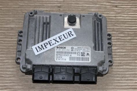 Unit De Commande Moteur Peugeot D Origine Ecu