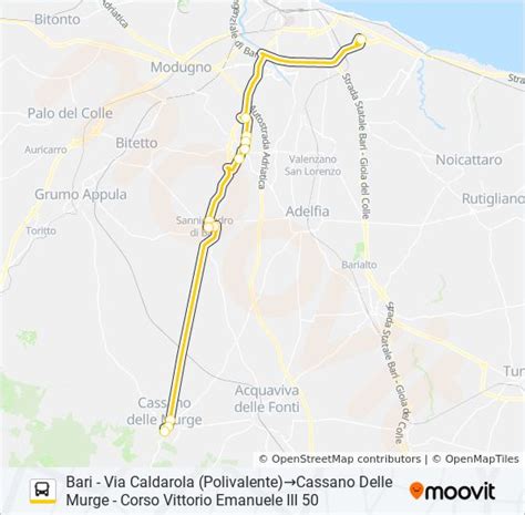 Dr Route Schedules Stops Maps Bari Via Caldarola