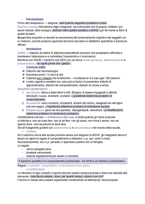 Adhd Cosa Fare E Non Guida Rapida Per Insegnanti Scuola Primaria Appunti Di Psicologia
