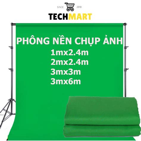 Phông Nền Background Vải Xanh Lá Cây Studio Chụp ảnh Quay Video Xóa