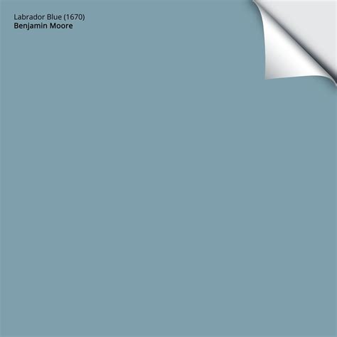 Labrador Blue Paint Sample By Benjamin Moore 1670 Peel And Stick