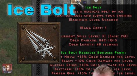 D2R Skills Abilities Ice Bolt Sorceress Cold Spells YouTube