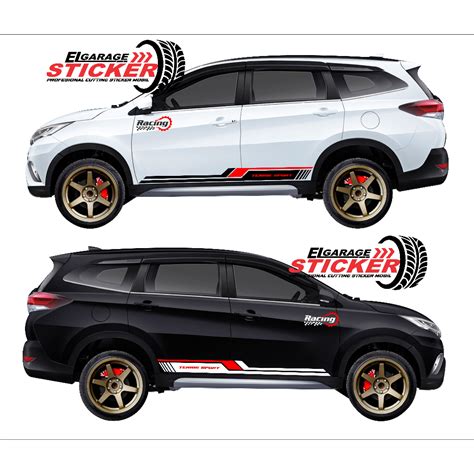 Jual Stiker Mobil Terios Stiker Variasi Body Samping Mobil Terios