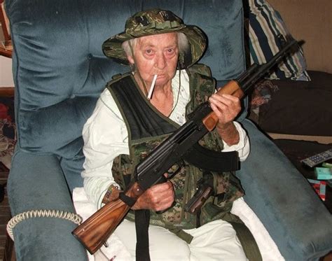 Create Meme A Grandmother With A Kalashnikov Assault Rifle Grandma