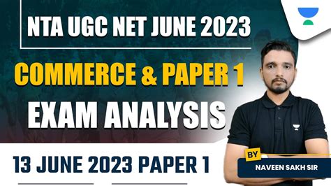 Commerce Paper Exam Analysis June Paper Nta Ugc Net