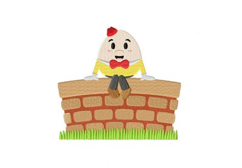 Humpty Dumpty Machine Embroidery Design Blasto Stitch