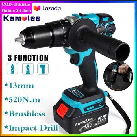 Kamolee Tool Mm Brushless Mah Impact Cordless Drill V Mesin