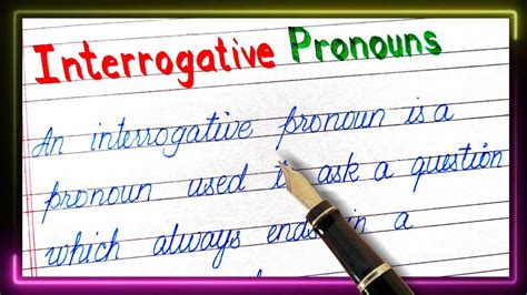 Definition Of Interrogative Pronoun What Is Interrogative Pronoun E G Of Interrogative