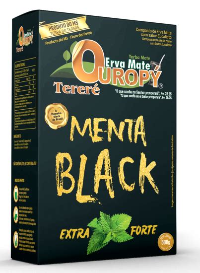 Hercules Supermercados Erva Mate Ouropy Menta Black G Extra Forte