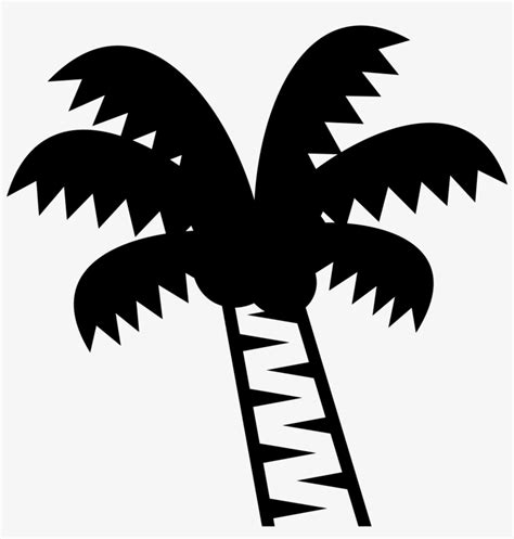 Open Black Palm Tree Emoji Transparent Png 2000x2000 Free