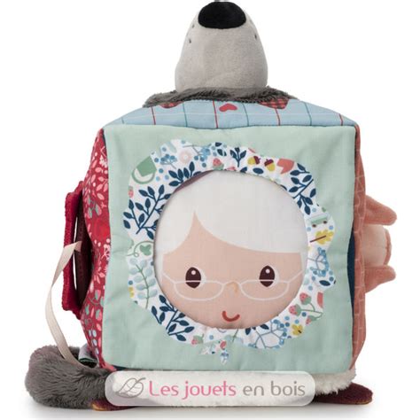 Cube d activités Louis le loup Lilliputiens Jouet d éveil en tissu