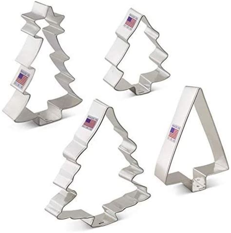 4 Piece Tree Cookie Cutters Set Ann Clark