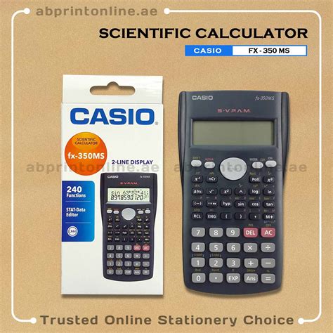 CASIO FX 350MS SCIENTIFIC CALCULATOR AB Print Online