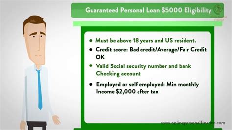 Bad Credit Personal Loans Guaranteed Approval 5000 Bad Credit