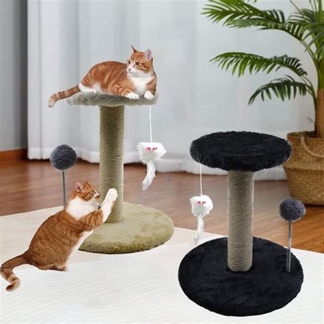 Krabpaal Kattenboom Met Platform Van Pluche Krabpaal Met Sisal