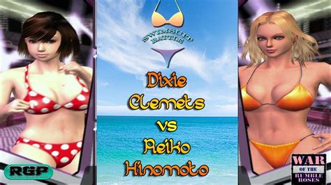 Wotrr Summer Swimsuit Battle Dixie Clemets Vs Reiko Hinomoto Rumble