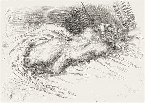 Eugène Delacroix Vintage erotic nude art of a nake Inna marka Sklep EMPIK