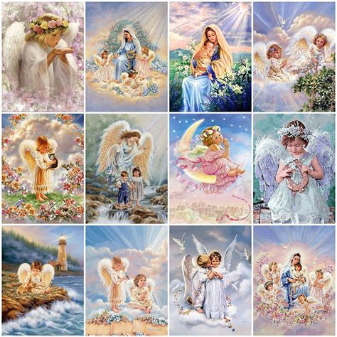 Evershine D Diy Diamond Painting Angel Cross Stitch Kit Diamond