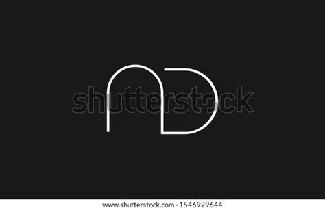 Nd Dn D N Letter Logo Stock Vector Royalty Free Shutterstock