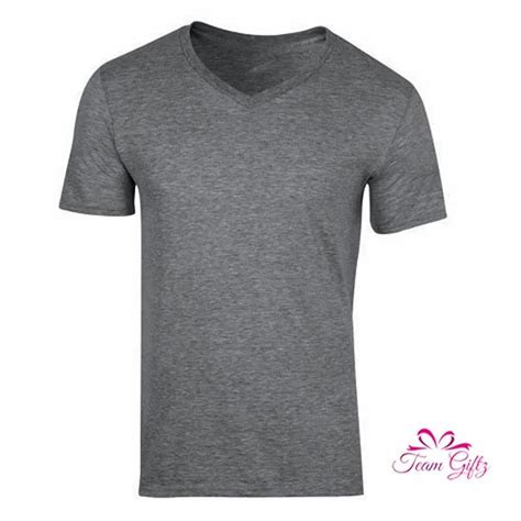 Cotton Grey Men Plain V Neck T Shirt Size Xl At Rs 190 In Chennai