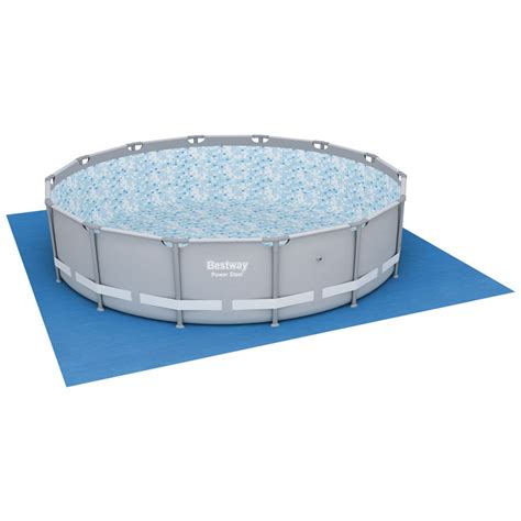 Bestway Flowclear Tapis De Sol Carr Pour Piscine Hors Sol X Cm