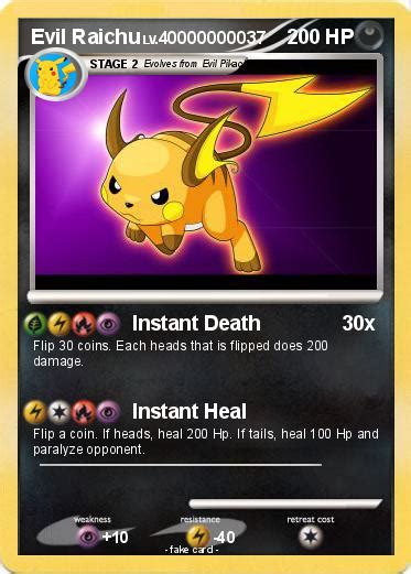 Pokémon Evil Raichu 21 21 - Instant Death - My Pokemon Card