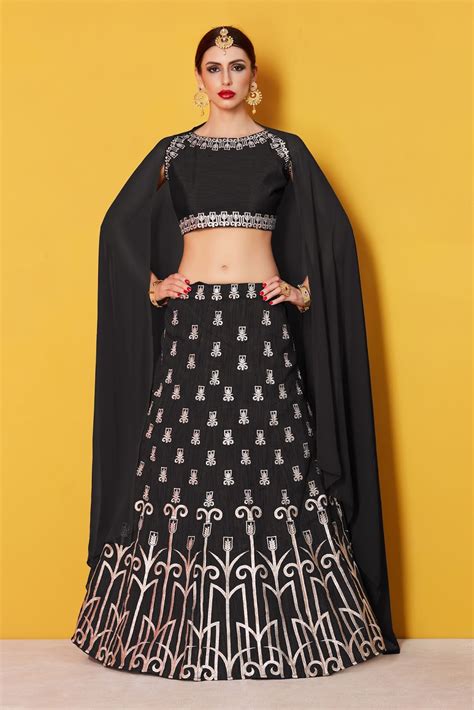 Latest Black Color Lehenga Choli Designs For Weddings Thetrendybride