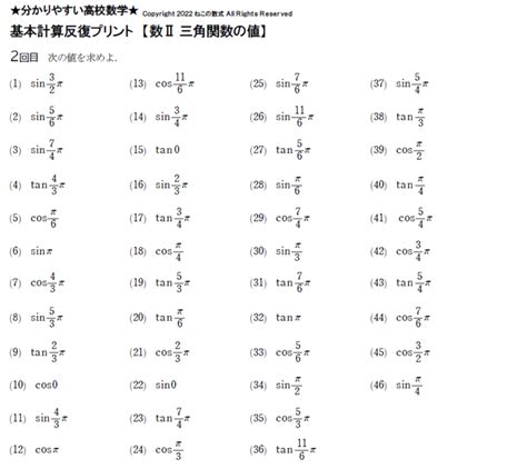 分かりやすい【三角関数①】弧度法・サイン コサイン タンジェントの覚え方を説明！ ねこの数式