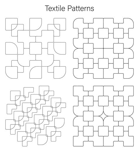 Premium Vector | Textile patterns