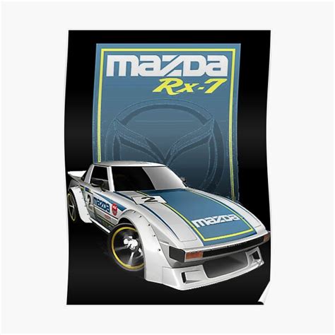 Mazda Rx 7 Poster For Sale By Michaelpen8775 Redbubble